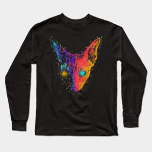 Geometry Sphynx Cat Long Sleeve T-Shirt